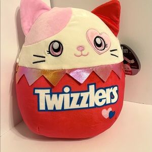 Squishmallow Hersheys Scented Karina Twizzlers Cat Valentine’s 11.5” Plush Toy